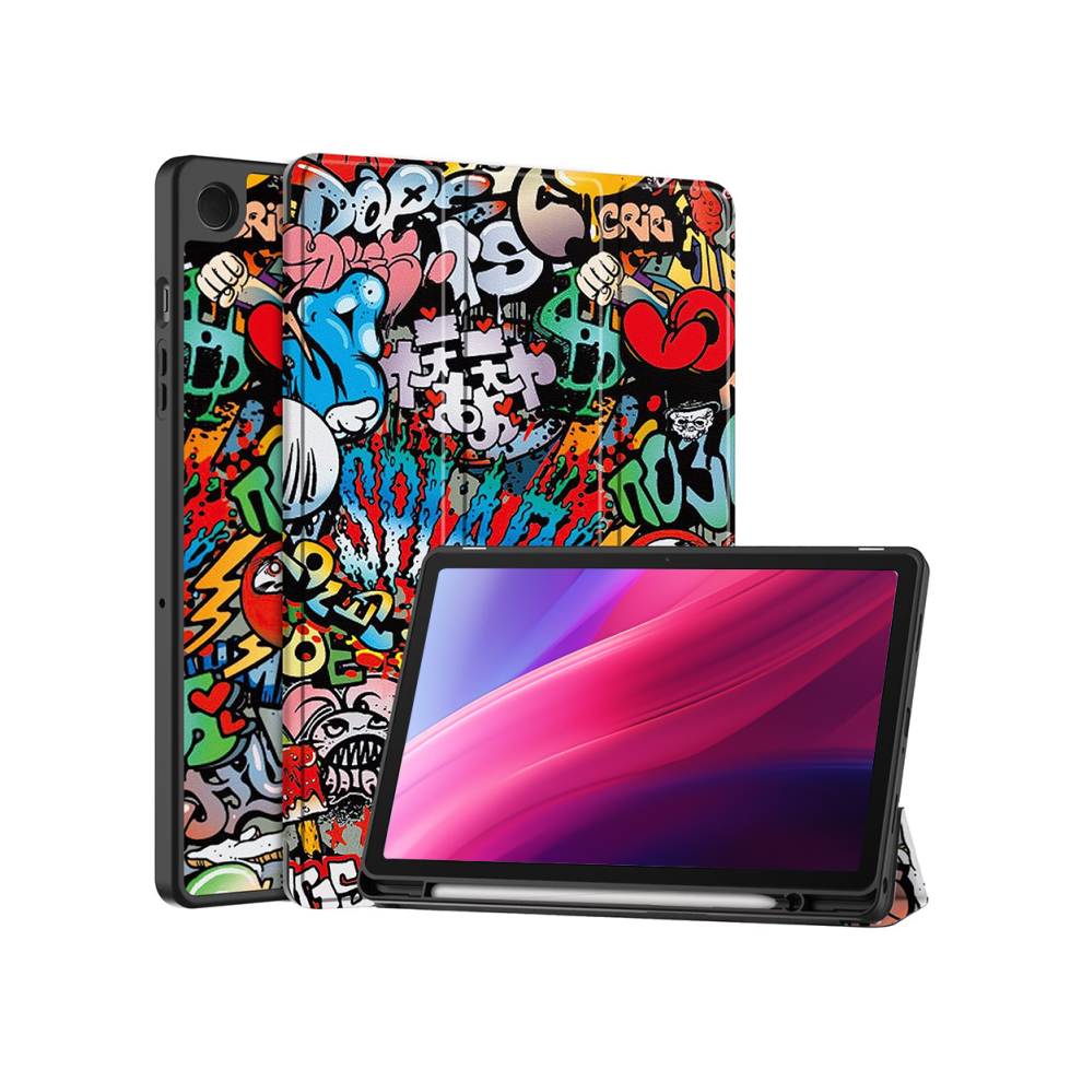 (Graffiti) For Samsung Tab A9 Plus Case 11 inch Tri-fold Leah