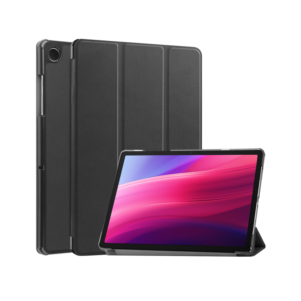(Black) For Samsung Tab A9 Plus Case 11 Inch Tri-Fold Leah Black 967854313338
