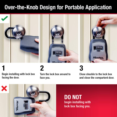 Master Lock Master Lock 3-1/4in (83mm) Φαρδύ Κουτί Κλειδώματος - Σετ 2 τεμαχίων 2