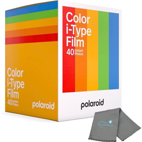 Polaroid Φιλμ Άμεσης Έκθεσης Polaroid για Κάμερες i-Type 40x Φωτογραφίες με Πανί Καθαρισμού Lumintrail