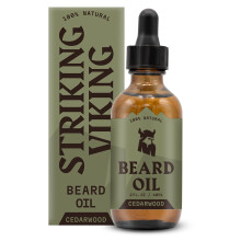 Auffallendes Wikinger-Bartl  Zedernholzduft, gro, 67 ml  natrliche Formel mit Teebaum-Argan- und Jojoba-Bartlen  macht den Bart weich, glttet