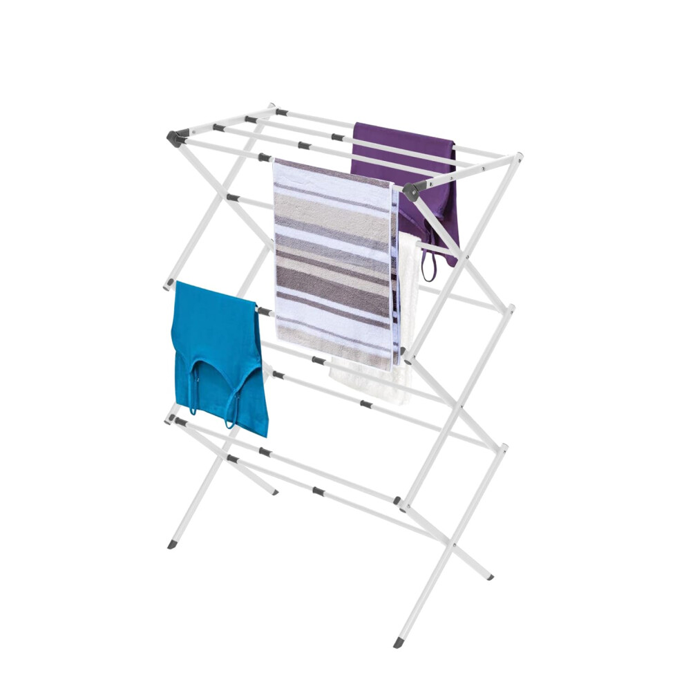 BLACK + DECKER Laundry Organization Expandable/Collapsible Clothes Drying Rack. Essential for Camping/Trailers or Anywhere You Air Dry Laundry. Oversi