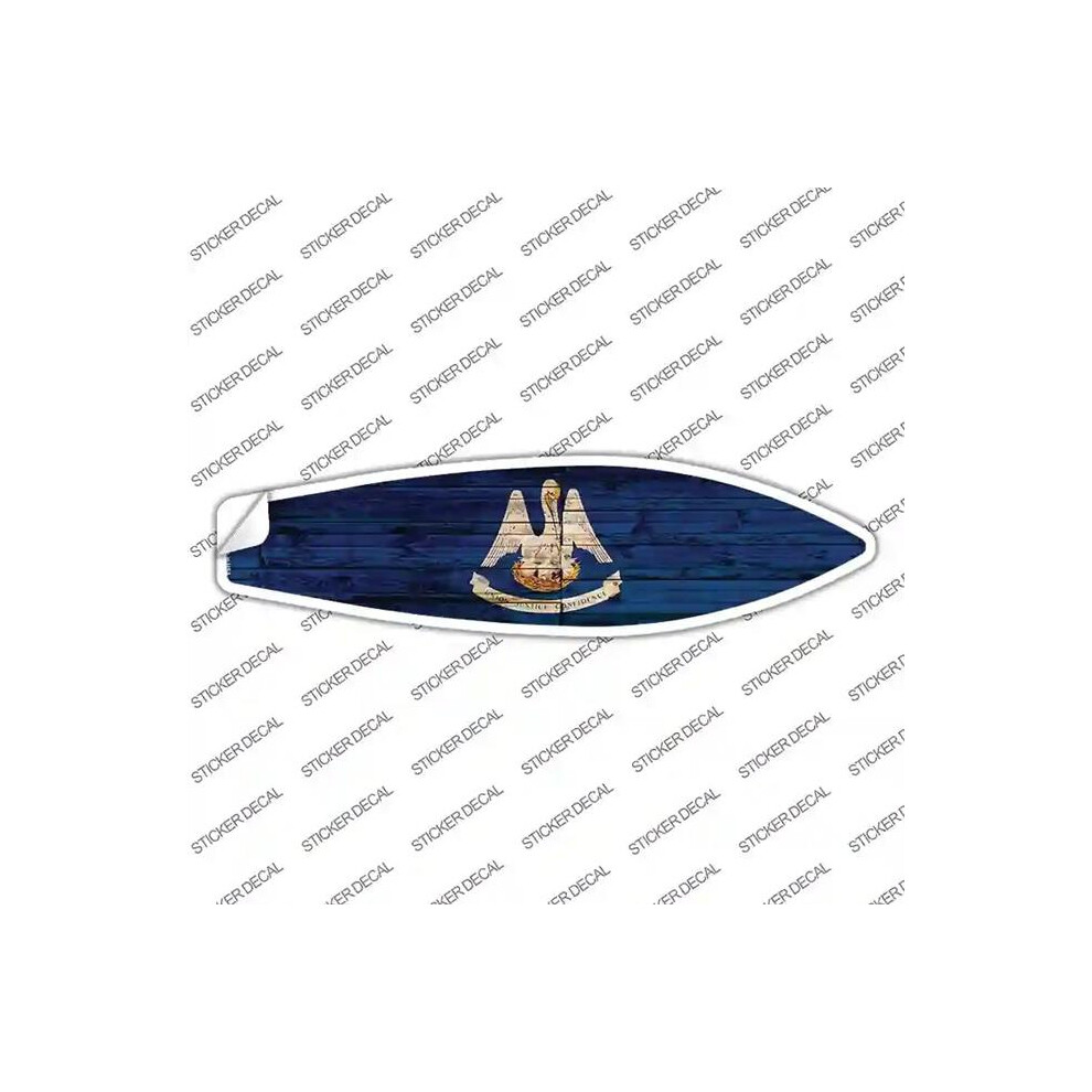 Smart Blonde Sb-117S-L Louisiana State Flag Novelty Surfboard Sticker Decal - Large 792636052231