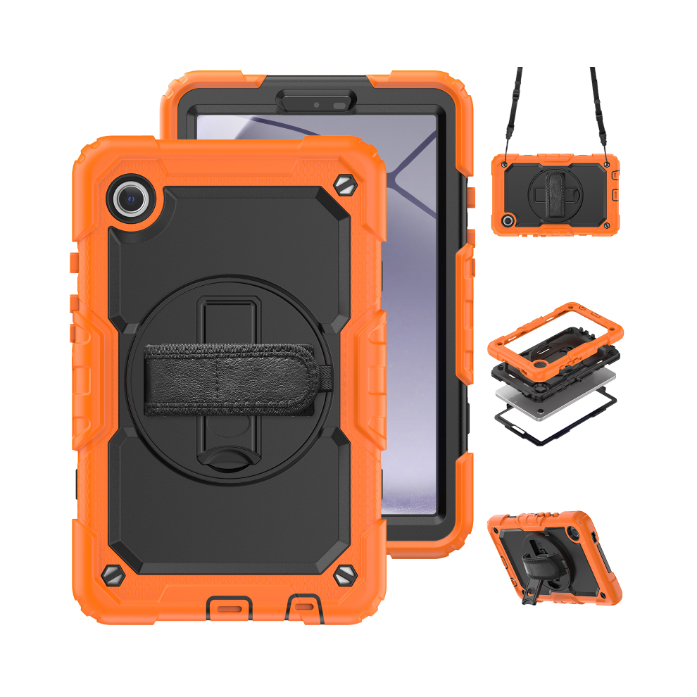 (A With Straps, Tab A9 8.7 2023) 360Æ³ Rotatable Multi-Functional Case For Samsung G 967854312607