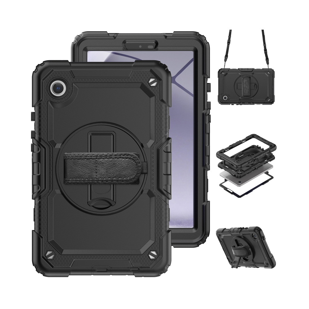 (B With Straps, Tab A9 8.7 2023) 360Æ³ Rotatable Multi-Functional Case For Samsung G 967854312645