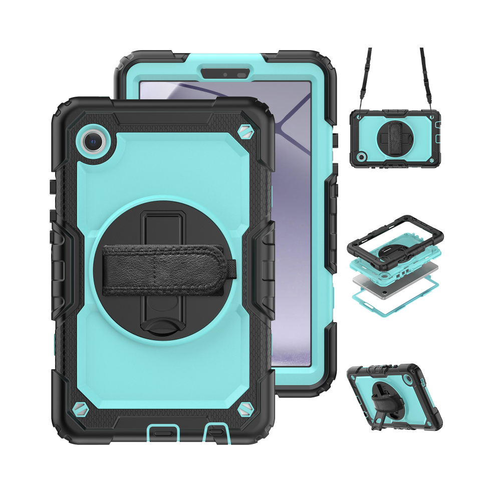 (K With Straps, Tab A9 8.7 2023) 360Æ³ Rotatable Multi-Functional Case For Samsung G 967854312683