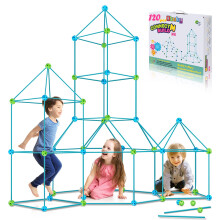 Stavebnice detsk pevnosti 120 kusu Hracky STEM pro 5 6 7 8 9 10 11 12 let star chlapce a dvky Ultimate Forts Builder Drek na stavbu DIY vzdelvac