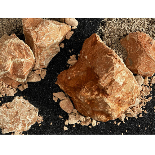 Fluval (Red Stone) Fluval Stone Rock Aquarium Aquascaper Decoration Bundle Kit 2