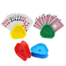 Yuanhe spillekortspilholder - trekantformet h?ndfri pokerholder bakke 4 farver S?t med 4