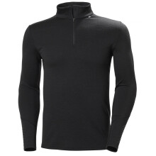 Helly-Hansen Men 's LIFA Merino Midweight 1/2 Zip 990 Black 2X-Large