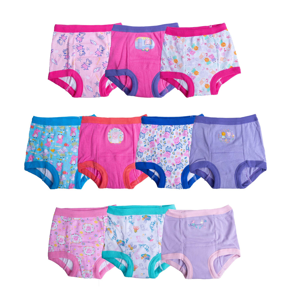 Peppa Pig unisex baby Potty Pants Multipack and Toddler Control Briefs Training Underwear  Peppagtraining10pk  3T US