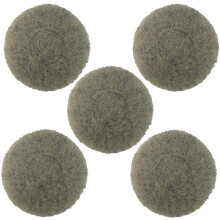 Norton Ultra Grizzly Hog's Hair Pad - 7 3/4 Inch Diameter - Pack of 5