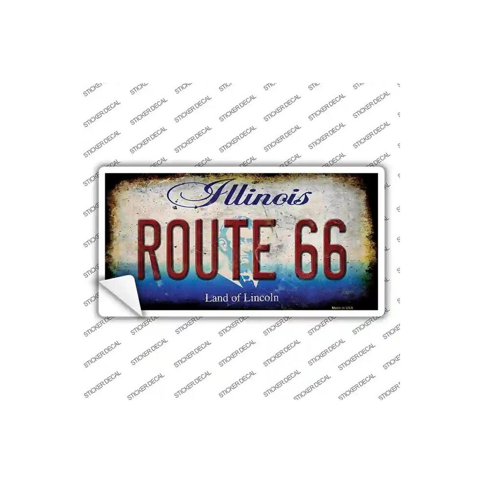 Smart Blonde Lp-12505S-Xl Route 66 Illinois Novelty Sticker Decal - Extra Large 731997961127