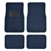 BDK Premium 4-czesciowy zestaw dywanikσw samochodowych z winylowa podkladka zabezpieczajaca pod piete do samochodu ciezarowego SUV Coupe Sedan Blue (