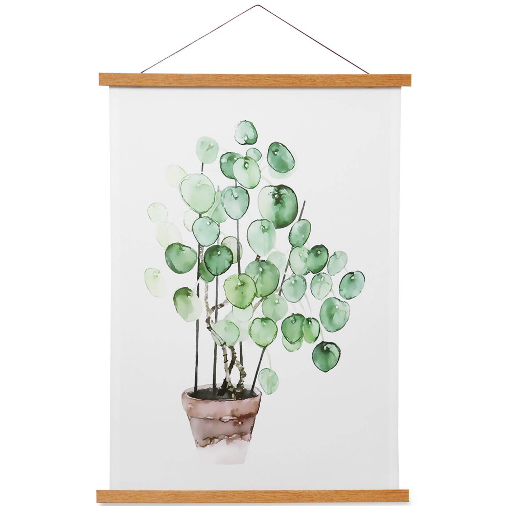 Gancio Magnetico Per Poster In Teak Naturale 16X24 16X22 16X20 Per Foto, Immagini, Stampe, Mappe, Pergamene E Opere D'arte Su Tela-image