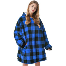 Felicigeely Blanket Hoodie Oversized Wearable Blanket Sweatshirt for Adults Women Men Warm Cozy Thick Hoodie Blanket with Pocket and Sleeves Gift for