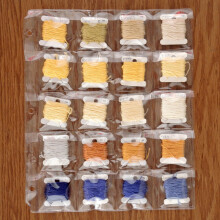 StoreSMART - Binder Page with Flaps for Embroidery & Cross-Stitch Floss Thread Bobbins - 20 Pocket - 10-Pack - (VH1173F-FLOSS-10)