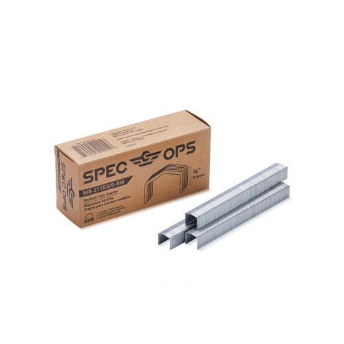 Spec Ops Tools 3/8" Συρραπτικά για M8 & M8E, 5,000 Τεμάχια, 3% Δωρεά σε Βετεράνους, Ασημί