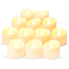 Battery Tea Light Candles 24 Pack Warm White Flickering LED Flameless Candles for Home Decor