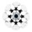 YourGift 12 Pack Drawer Knobs Diamond Shaped Crystal Glass 40mm Cabinet Knobs Pull Handles (40 mm  12 Pack  Black) 2