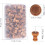 120 PCs Wood push pinos de nogueira 2