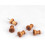 120 PCs Wood push pinos de nogueira 4