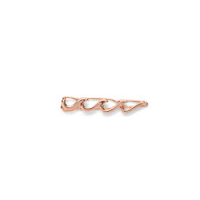 Pura Vida Rose Gold Wave Hair Barrette -setti - 100 % messinkipohja, tyylikäs klipsimalli - 2 tuumaa 2 kappaletta