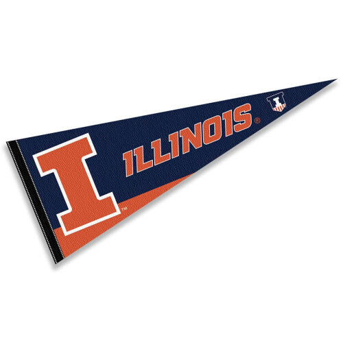 College Flags & Banners Co. Πανό με το Λογότυπο Illinois Fighting Illini