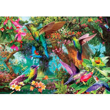 Buffalo Games  Hummingbird Garden  500-teiliges Puzzle mit versteckten Bildern, Grn