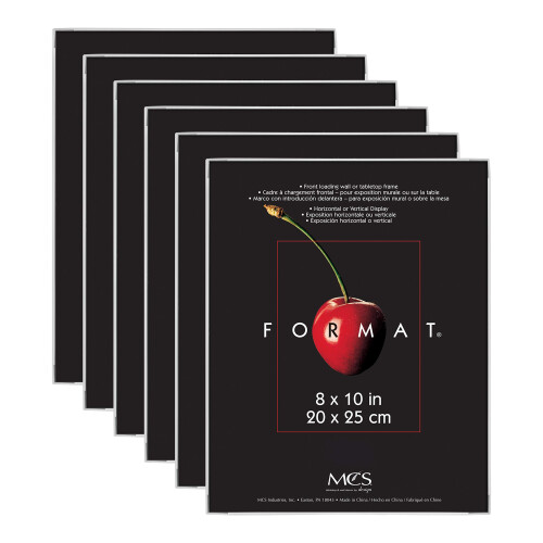 MCS Format Picture Frames  Gallery Wall Frames  White  8 x 10  6-Pack