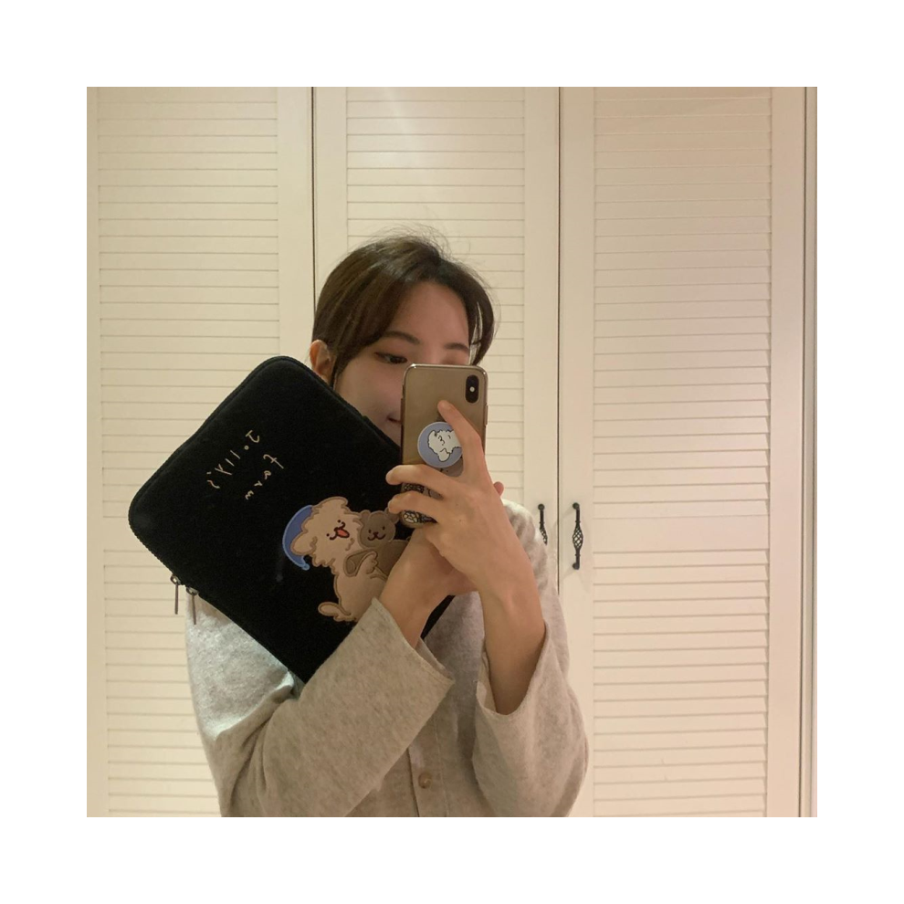 (Heisexiaogou, Ipad9.7-11Inch) Cute Cartoon Tablet Sleeve Bag For Ipad Pro 9.7 10 967854352047
