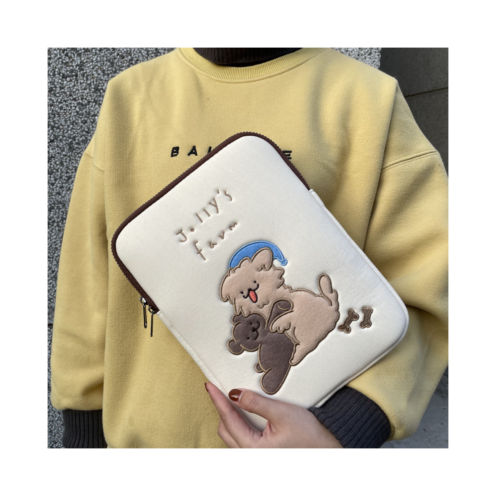 (Baisexiaogou, Ipad9.7-11Inch) Cute Cartoon Tablet Sleeve Bag For Ipad Pro 9.7 10 967854352092