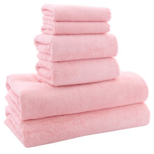 MOONQUEEN Ultra Soft Towel Set - Quick Drying - 2 Bath Towels 2 Hand Towels 2 Washcloths - Microfiber Coral Velvet Highly Absorbent Towel for Fitness