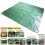 Conjunto 2 de Lonas Impermeáveis 7x7 Ft para Jardim com 4 Alças 3