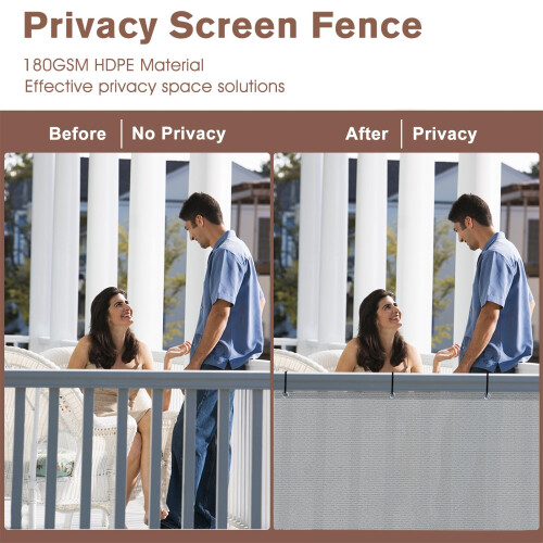 SUNNY GUARD 3'x10' Ελαφρύ Γκρι Ιδιωτικό Σκριν Balkon 2