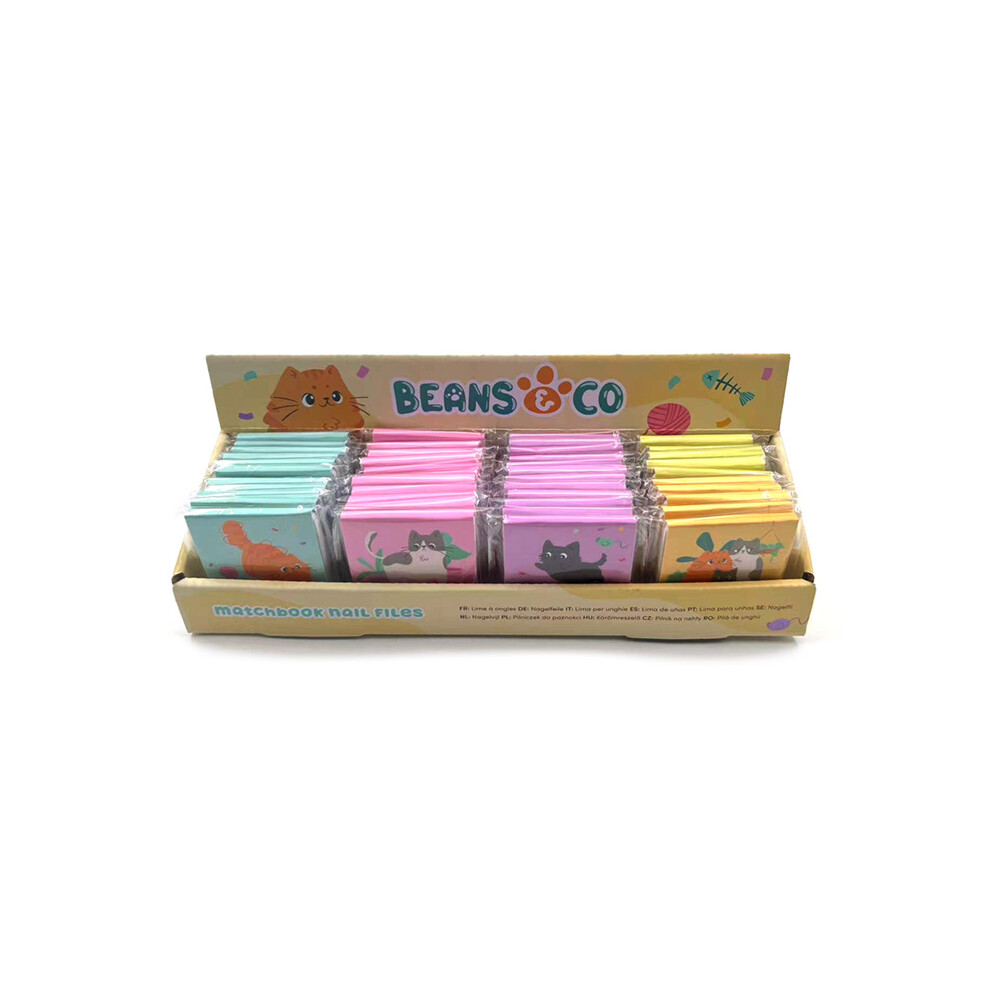 Nail File Matchbook - Beans & Co Cats Cat Themed Gifts