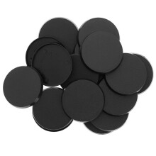Evemodel MB750 40pcs Round Plastic Model Bases 50 mm eller 1,96 tommer til spil miniatyrer eller wargames bordspil