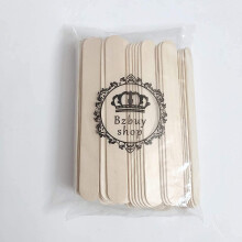 Bzbuy 100 Piezas Palos de Cera Grandes, Espátulas de Madera para Depilación