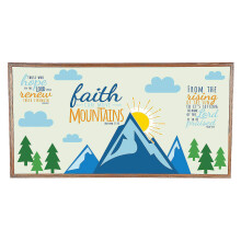 Faith Can Move Mountains-Pinnwand-Set lehrreich 10-teilig
