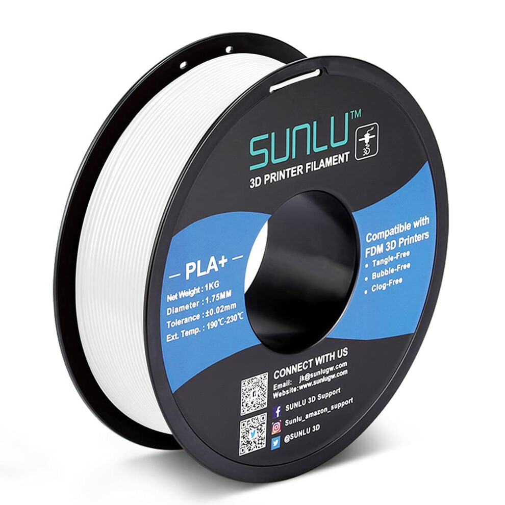 Sunlu 3D-Printerfilament Pla Plus 1,75 Mm 2 Kg Sunlu Netjes Gewikkeld Pla-Filament 1,75 Mm Pro Pla+ Filament Voor De Meeste Fdm 3D-Printers Maatn-image
