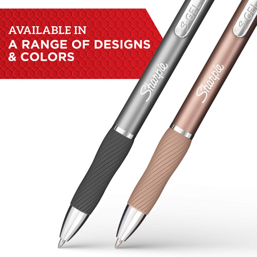 Sharpie SHARPIE S-Gel, Στυλό Gel, Μεταλλική Μπάρα, Μέτρια Μύτη (0.7mm), Μαύρη Μελάνη, 12 Τεμάχια 1