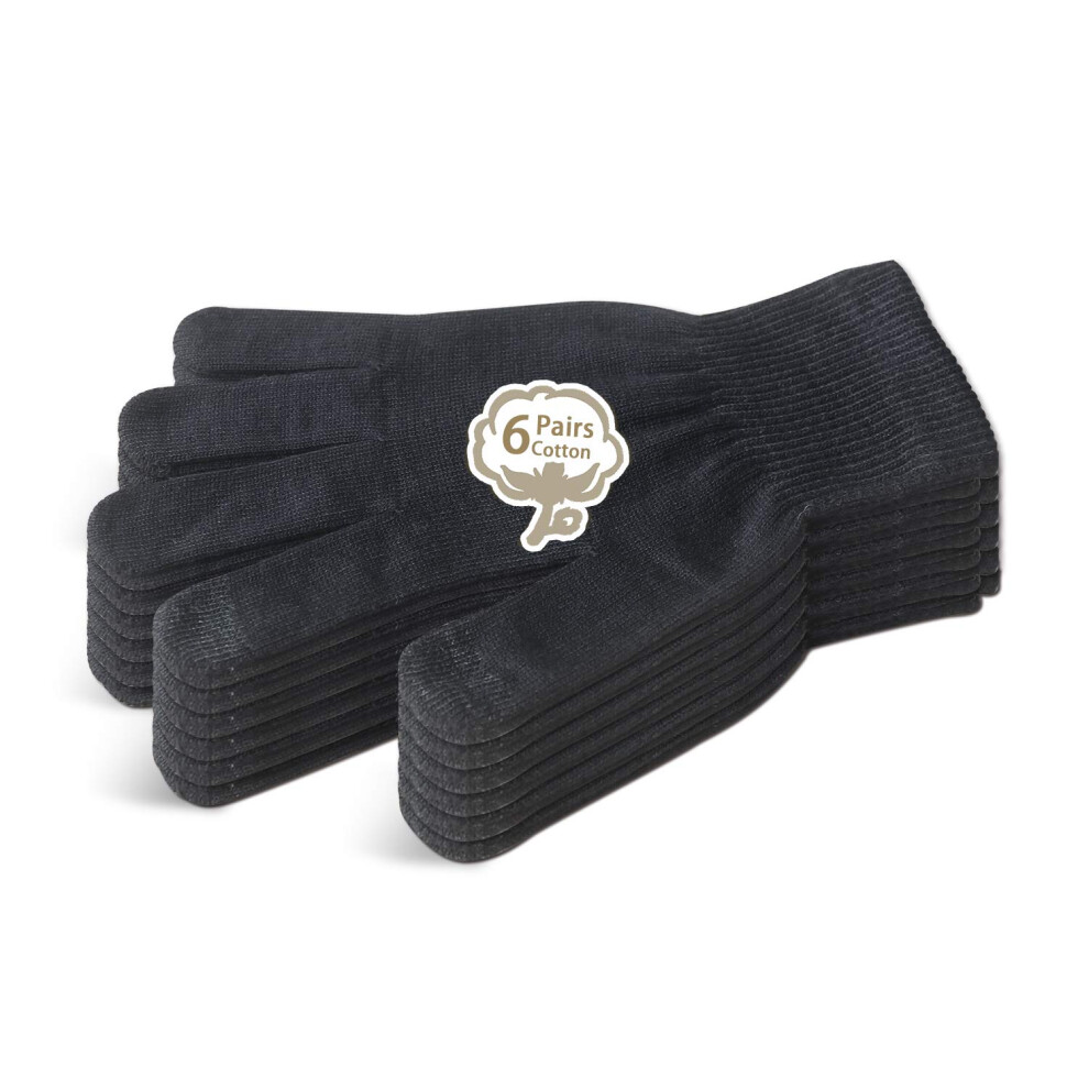 Evridwear Men Moisturizing Cotton Gloves With Touchscreen Fingertips For Eczema Beauty Cosmetic Dry Hands Sensitive Irritated Skin Therapy Overnight B