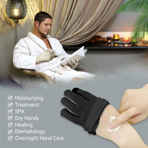 Luvas Hidratantes de Algodão Evridwear para Homens com Pontas Touchscreen 1