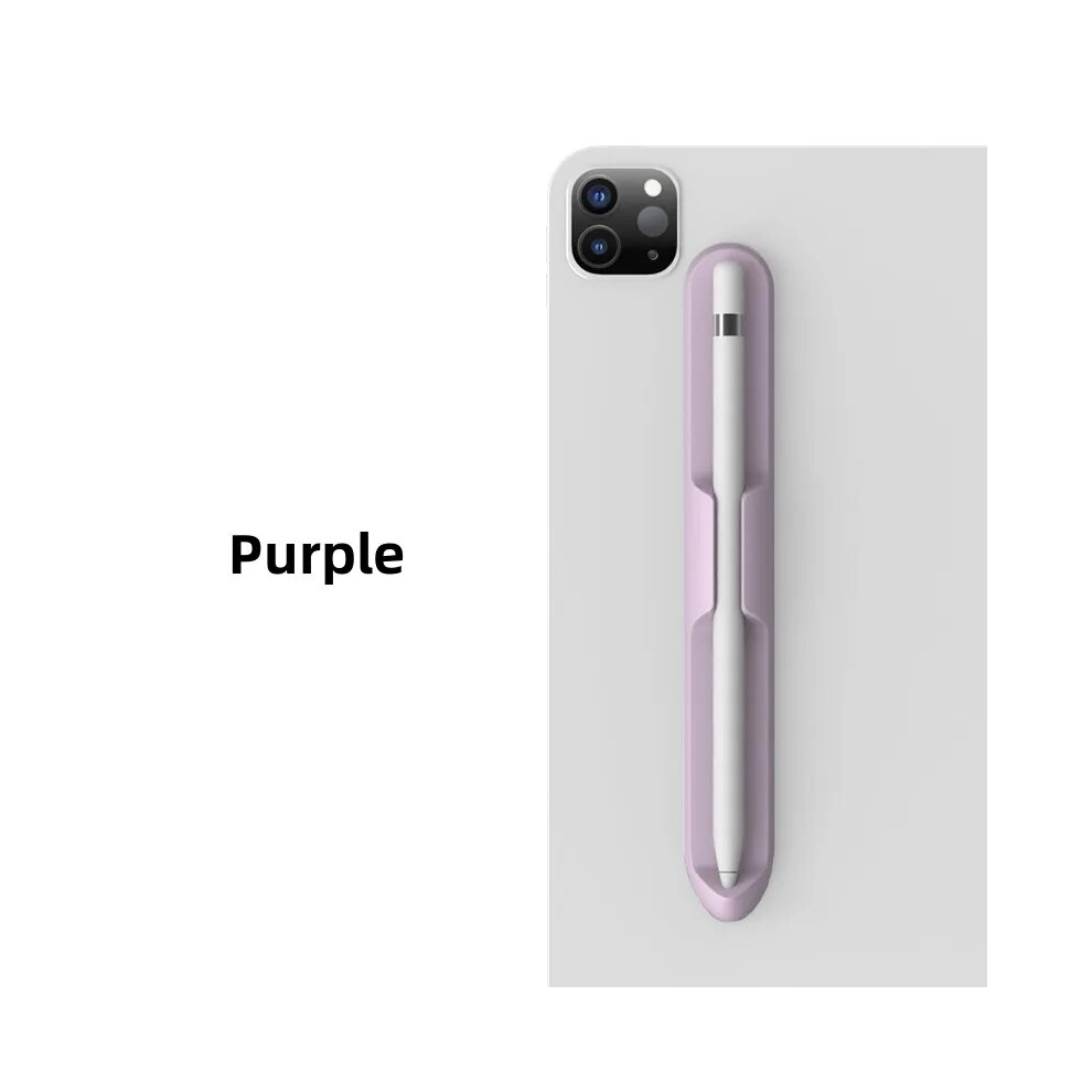 (Purple) Pencil Holder Silicone Tablet Stylus Pen Slot For Purple 967854372625