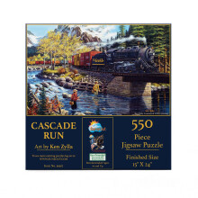 SUNSOUT INC Cascade Run 550-teiliges Puzzle von Knstler: Ken Zylla fertige Gre 15 x 24 Zoll MPN-Nr. 39917