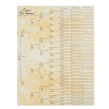 Okuna Outpost 15 Pack Family Tree Charts remplir - Affiche de gnalogie 8 gnalogie vierge pour les runions de ligne des antcdents familiales