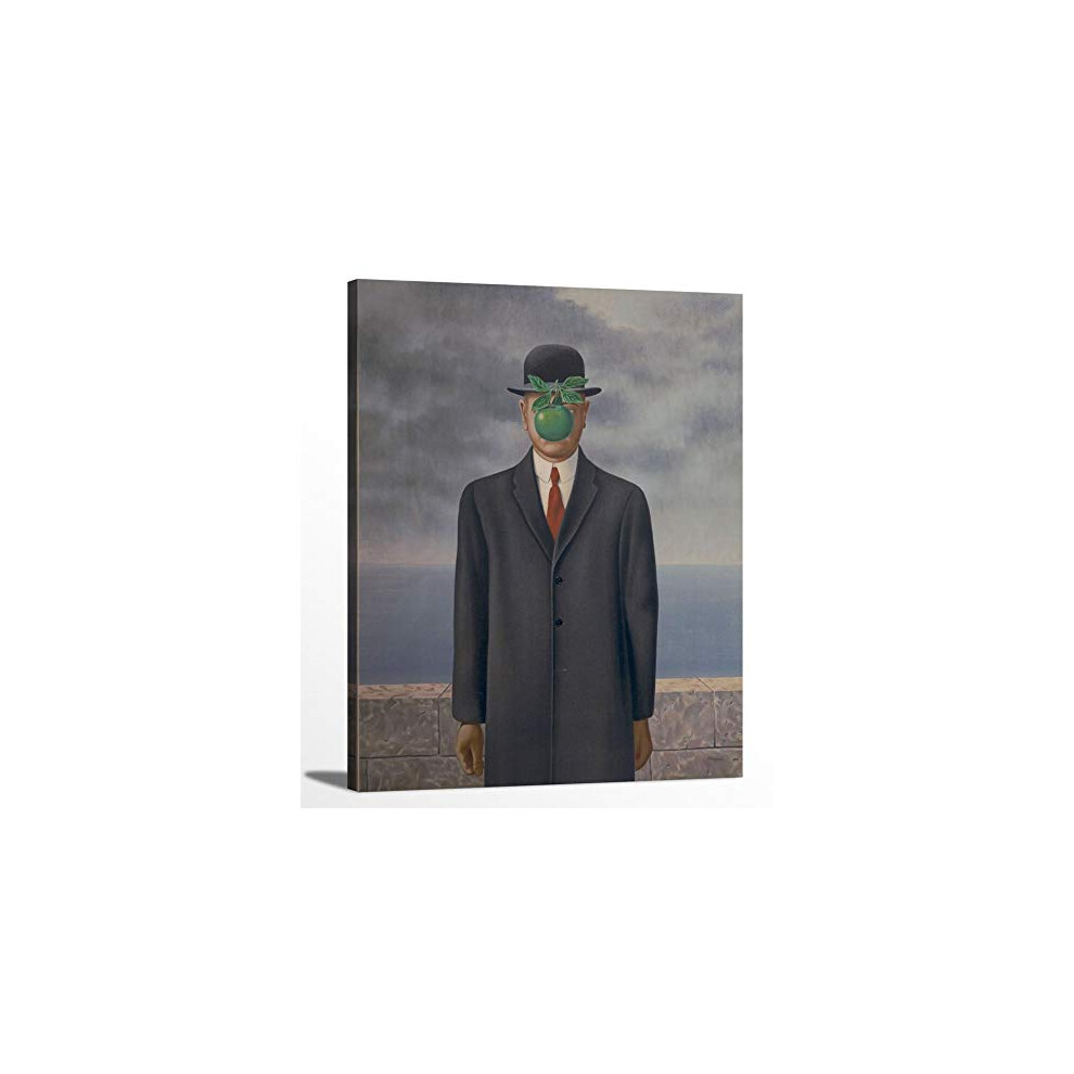 De Mensenzoon Van Ren Magritte Surrealisme Schone Kunsten Muurkunst Canvas Prints Galerij Gewikkelde Canvas Prints Voor Thuiskantoor Kamerdecoratie-image
