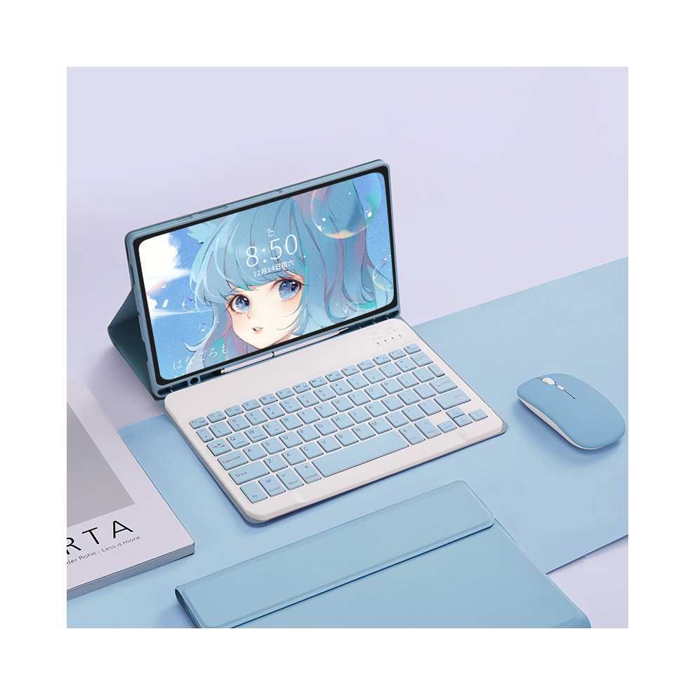 ( Squ Set, Tab S8 X700 X706) Free Mouse Wireless Keyboard For Samsung Galaxy Ta Blue 967854376364