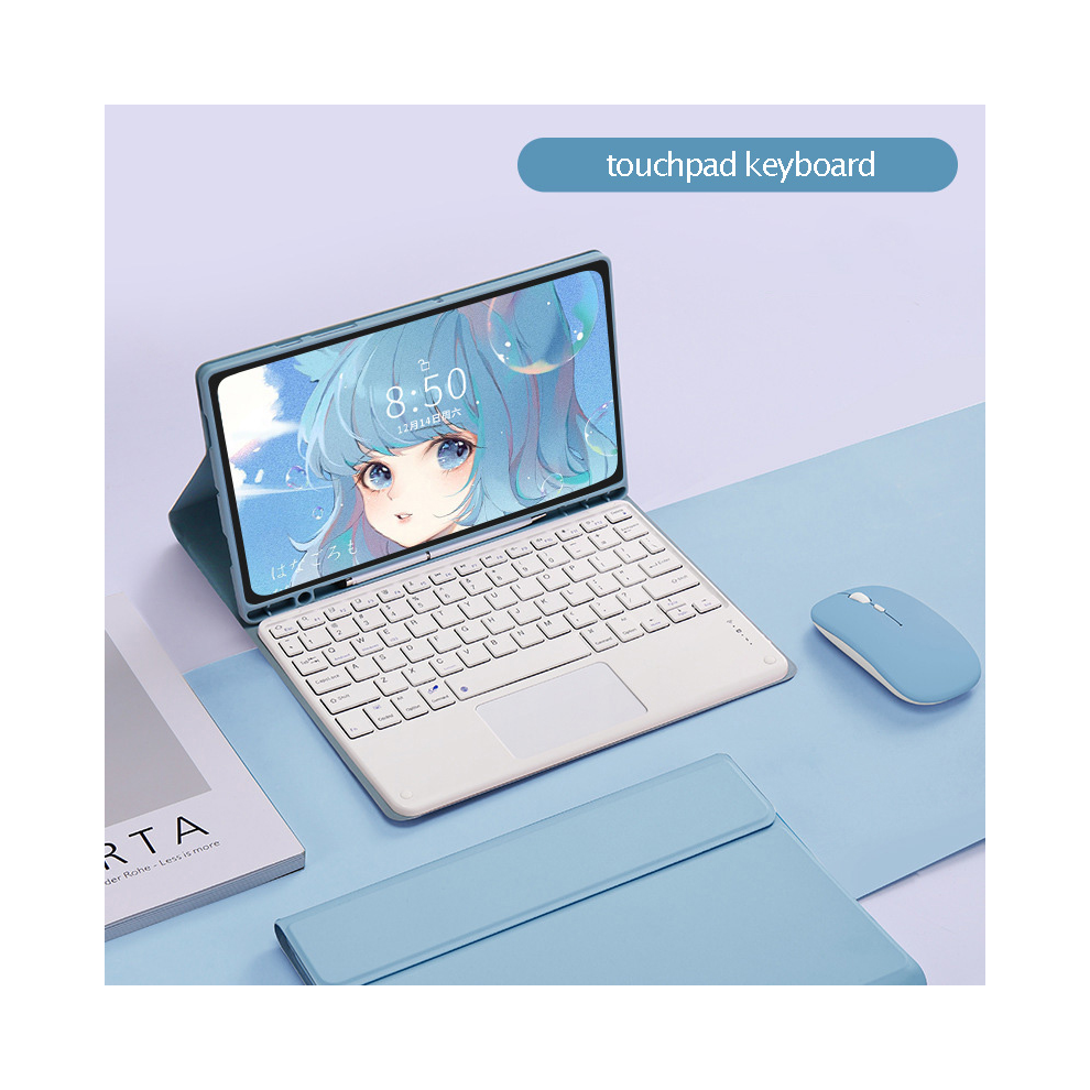 ( Wtouch Set, Tab S8 X700 X706) Free Mouse Wireless Keyboard For Samsung Galaxy Ta Blue 967854376395