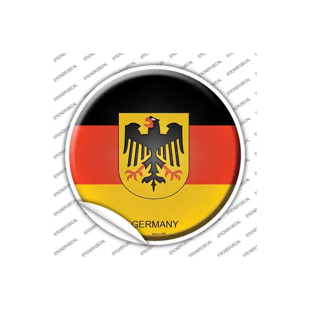 Smart Blonde C-278S-Xl Germany Country Novelty Circle Sticker Decal - Extra Large 792636307614